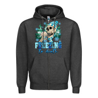Charcoal Heather Freezing To Death Zipper Hoodie - MaliasSmallBusiness