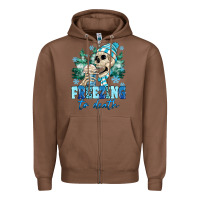 Chestnut Freezing To Death Zipper Hoodie - MaliasSmallBusiness