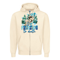 Sandshell Freezing To Death Zipper Hoodie - MaliasSmallBusiness