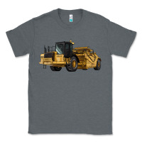 Charcoal Heather Wheel Tractor Scraper Classic Tee - LillyAllenDesigns