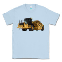 Dusty Blue Wheel Tractor Scraper Classic Tee - LillyAllenDesigns