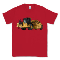 Red Wheel Tractor Scraper Classic Tee - LillyAllenDesigns