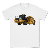 White Wheel Tractor Scraper Classic Tee - LillyAllenDesigns