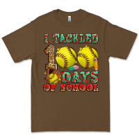 Cacao i tackled 100 days of school softball Premium Tee - Zillion Design Studio