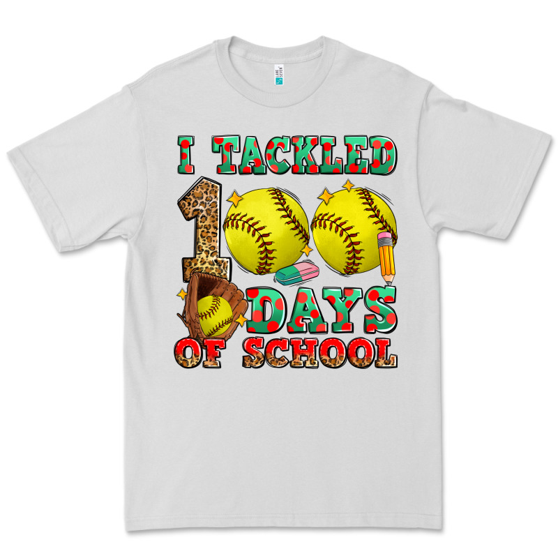 I Tackled 100 Days Of School Softball Premium Tee by Zillion Design Studio | Teevron