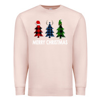Pale Pink Merry Christmas Premium Sweatshirt - Bettercallsaul