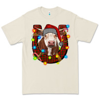 Bone christmas horseshoe with hereford cow Premium Tee - RanaPortraitStore