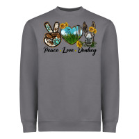 Storm Peace Love Donkey Head Heavyweight Sweatshirt - LillyAllenDesigns