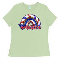 Matcha America rainbow Ladies Tee - texasbilliewilder