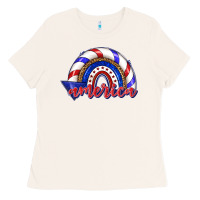 Bone America rainbow Ladies Tee - texasbilliewilder