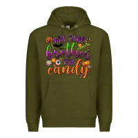 Army Green Will Trade Brother for Candy Premium Hoodie - texasbilliewilder
