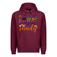 Burgundy Will Trade Brother for Candy Premium Hoodie - texasbilliewilder