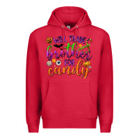 Cardinal Will Trade Brother for Candy Premium Hoodie - texasbilliewilder