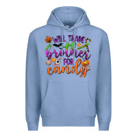 Colony Blue Will Trade Brother for Candy Premium Hoodie - texasbilliewilder