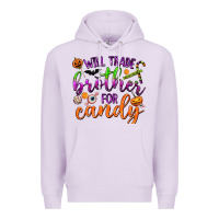 Lilac Will Trade Brother for Candy Premium Hoodie - texasbilliewilder