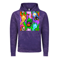 Cloud Purple halloween jar with ghost seamless pattern Vintage Hoodie - BundleAndBundleShop