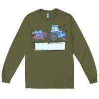 Army Green easter tractor boy Long Sleeve Tee - MaliasSmallBusiness