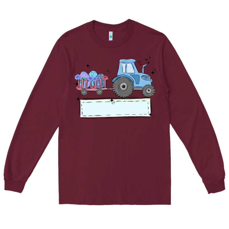 Easter Tractor Boy Long Sleeve Tee by MaliasSmallBusiness | Teevron
