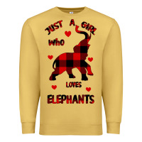 Antique Gold Just a girl who loves Elephants - Elephant Premium Sweatshirt - Bettercallsaul