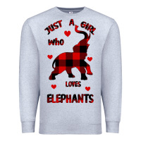 Heather Grey Just a girl who loves Elephants - Elephant Premium Sweatshirt - Bettercallsaul