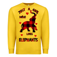 Lemon Just a girl who loves Elephants - Elephant Premium Sweatshirt - Bettercallsaul