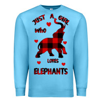 Ocean Blue Just a girl who loves Elephants - Elephant Premium Sweatshirt - Bettercallsaul