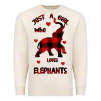 Just A Girl Who Loves Elephants - Elephant Premium Sweatshirt | Teevron