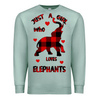 Seafoam Just a girl who loves Elephants - Elephant Premium Sweatshirt - Bettercallsaul