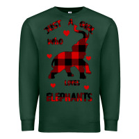 Sports Green Just a girl who loves Elephants - Elephant Premium Sweatshirt - Bettercallsaul