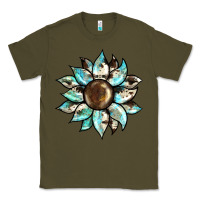 Army Green sunflower Classic Tee - BarkalooDesign