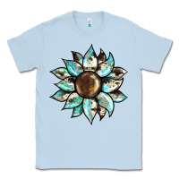 Dusty Blue sunflower Classic Tee - BarkalooDesign