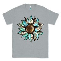 Heather Grey sunflower Classic Tee - BarkalooDesign