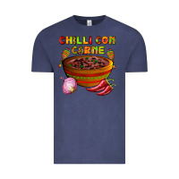 Vintage Denim chilli con carne  with chilli pepper Vintage Tee - AdoDesignShop