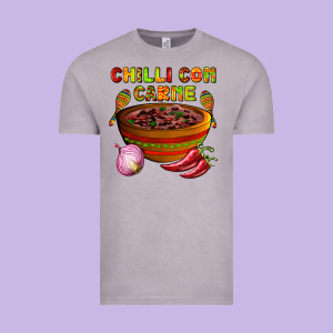 Chilli Con Carne  With Chilli Pepper Vintage Tee Designed By Adodesignshop