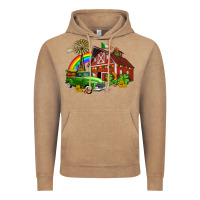 Vintage Coffee barn st patricks with truck and shamrocks Vintage Hoodie - AdoDesignShop