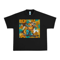 Black sunflowers and cowboy boots with cowhide and glitter tumbler Urban Heavy Tee - Artiststas