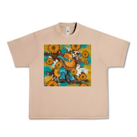 Burro sunflowers and cowboy boots with cowhide and glitter tumbler Urban Heavy Tee - Artiststas