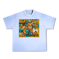 Grape Ice sunflowers and cowboy boots with cowhide and glitter tumbler Urban Heavy Tee - Artiststas