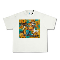 Pistachio sunflowers and cowboy boots with cowhide and glitter tumbler Urban Heavy Tee - Artiststas