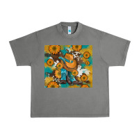 Tornado sunflowers and cowboy boots with cowhide and glitter tumbler Urban Heavy Tee - Artiststas