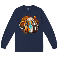 Navy thanksgiving coffee cup gemstone Long Sleeve Tee - JahusDesignShop