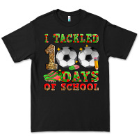 Black i tackled 100 days of school soccer Premium Tee - Zillion Design Studio