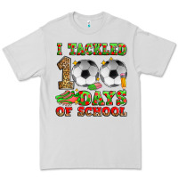 Dove Grey i tackled 100 days of school soccer Premium Tee - Zillion Design Studio
