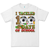 White i tackled 100 days of school soccer Premium Tee - Zillion Design Studio