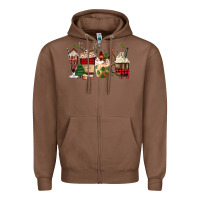 Chestnut lumberjack coffee Zipper Hoodie - MaliasSmallBusiness