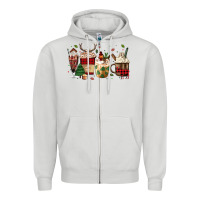 Dove Grey lumberjack coffee Zipper Hoodie - MaliasSmallBusiness