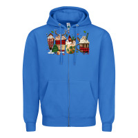 True Royal lumberjack coffee Zipper Hoodie - MaliasSmallBusiness
