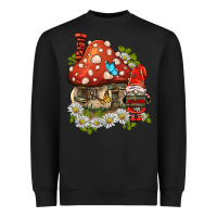 Black welcome gnome ladybug Heavyweight Sweatshirt - BarkalooDesign