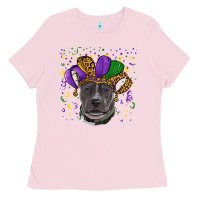 Mardi Gras Pitbull Ladies Tee | Teevron