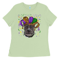 Matcha mardi gras pitbull Ladies Tee - RanaPortraitStore